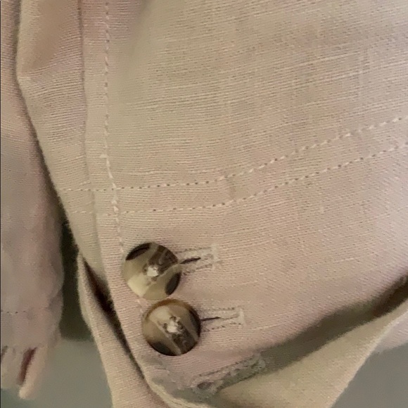 🎀 2 for $30 Anthropologie Natural Linen Blazer - Picture 6 of 6